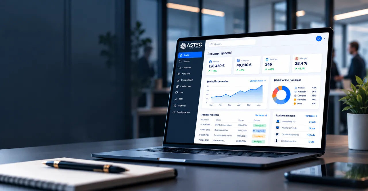 Software ERP ASTEGEST para la gestión empresarial